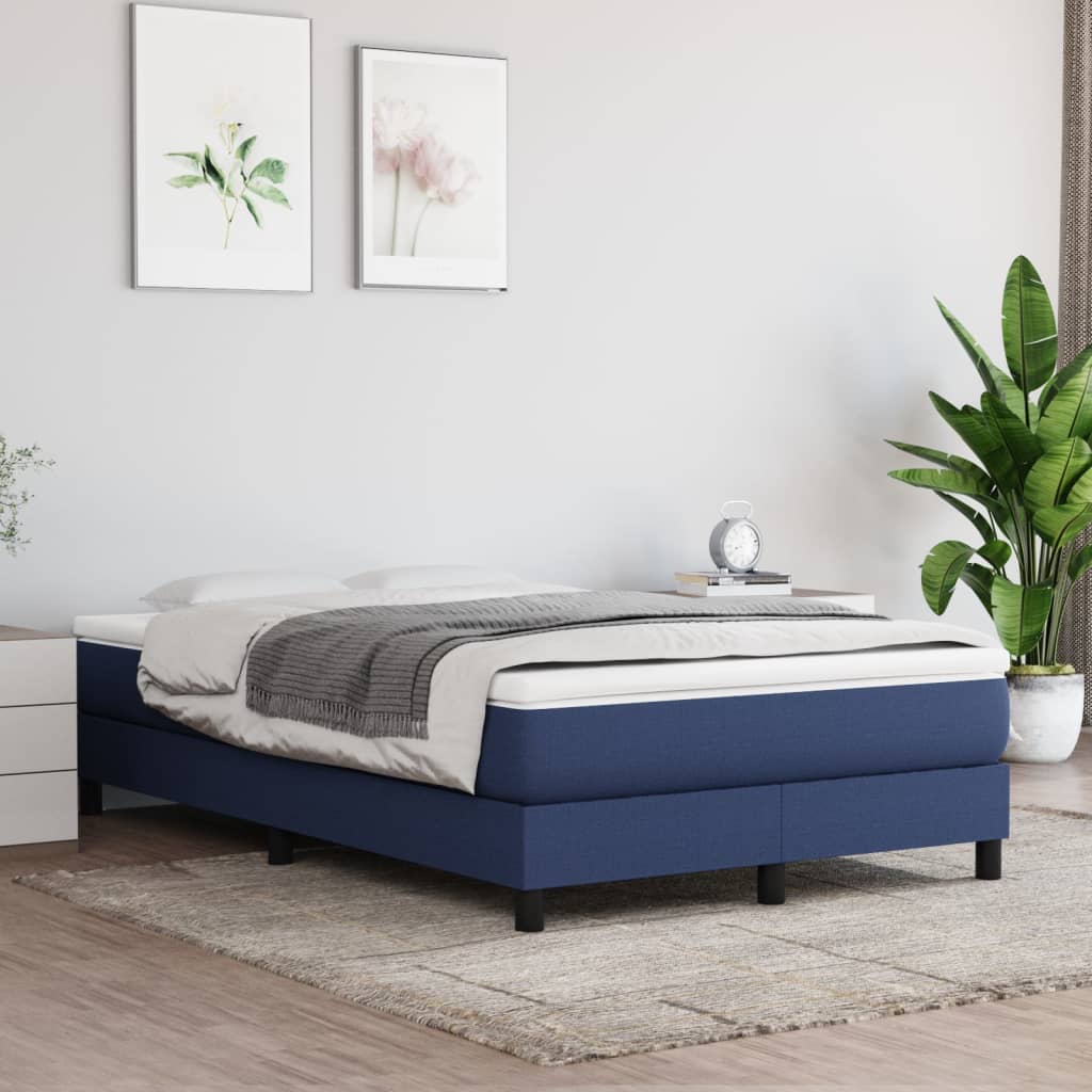 Pocketveringmatras medium 120x200x20 cm stof blauw