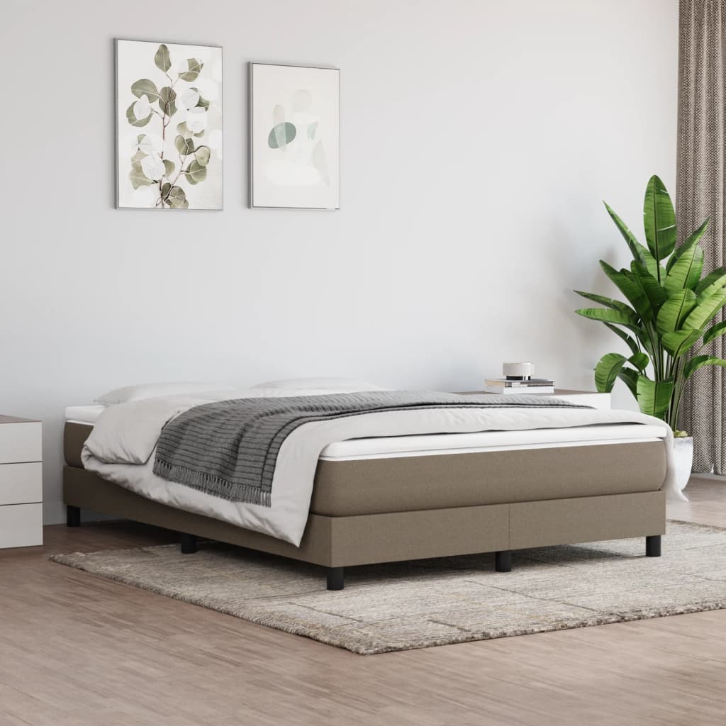 Pocketveringmatras medium 140x190x20 cm stof taupe