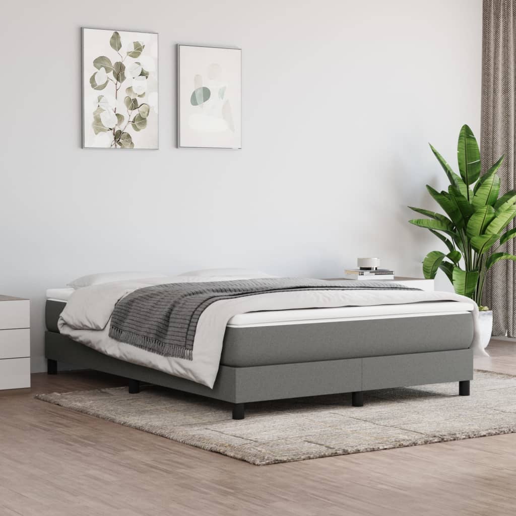 Pocketveringmatras medium 140x200x20 cm stof donkergrijs