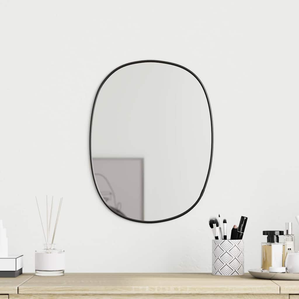 Wandspiegel 30x25 cm zwart – afbeelding 1