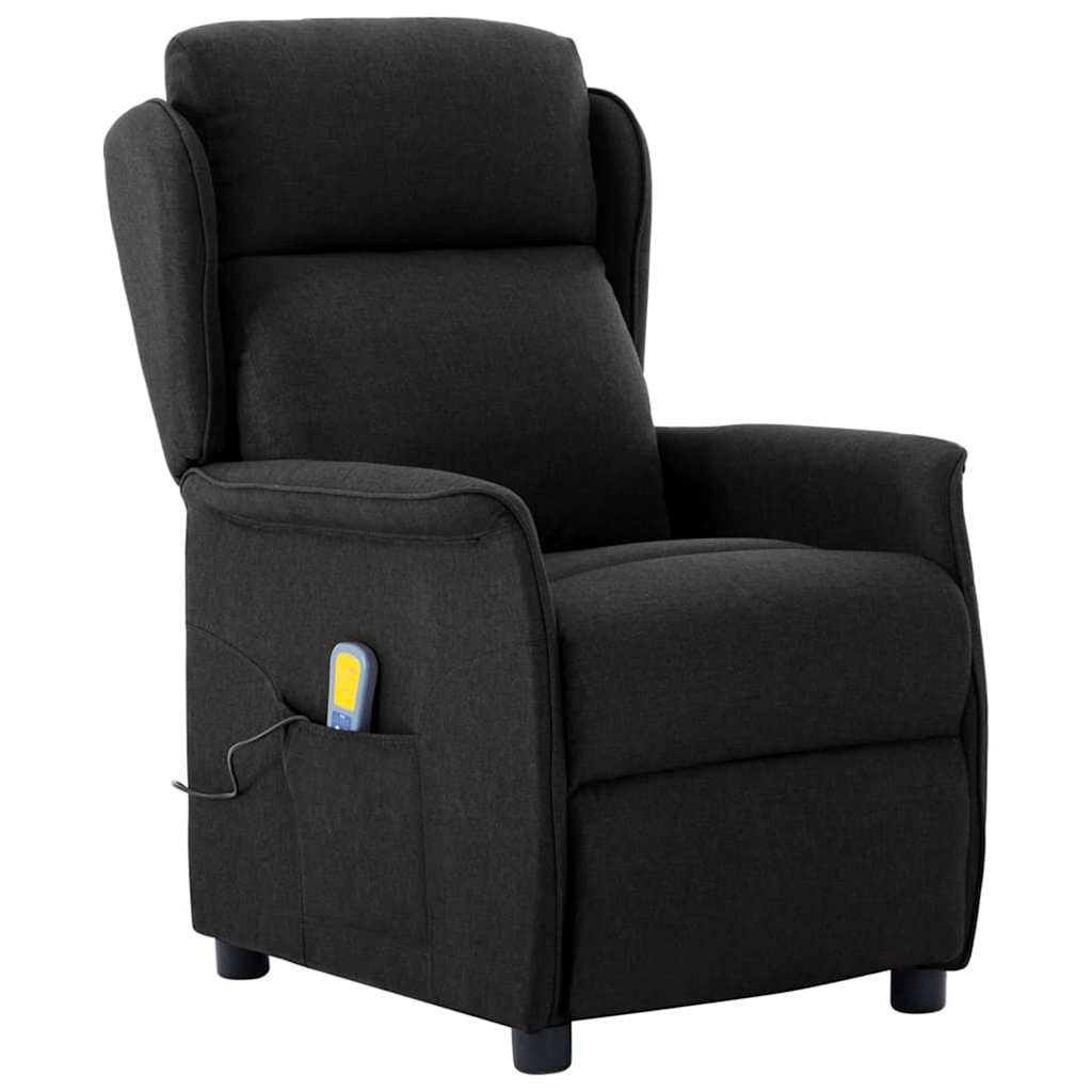 Massagestoel met kussen Zwart 93.5 x 67.5 x 101.5 cm Stof