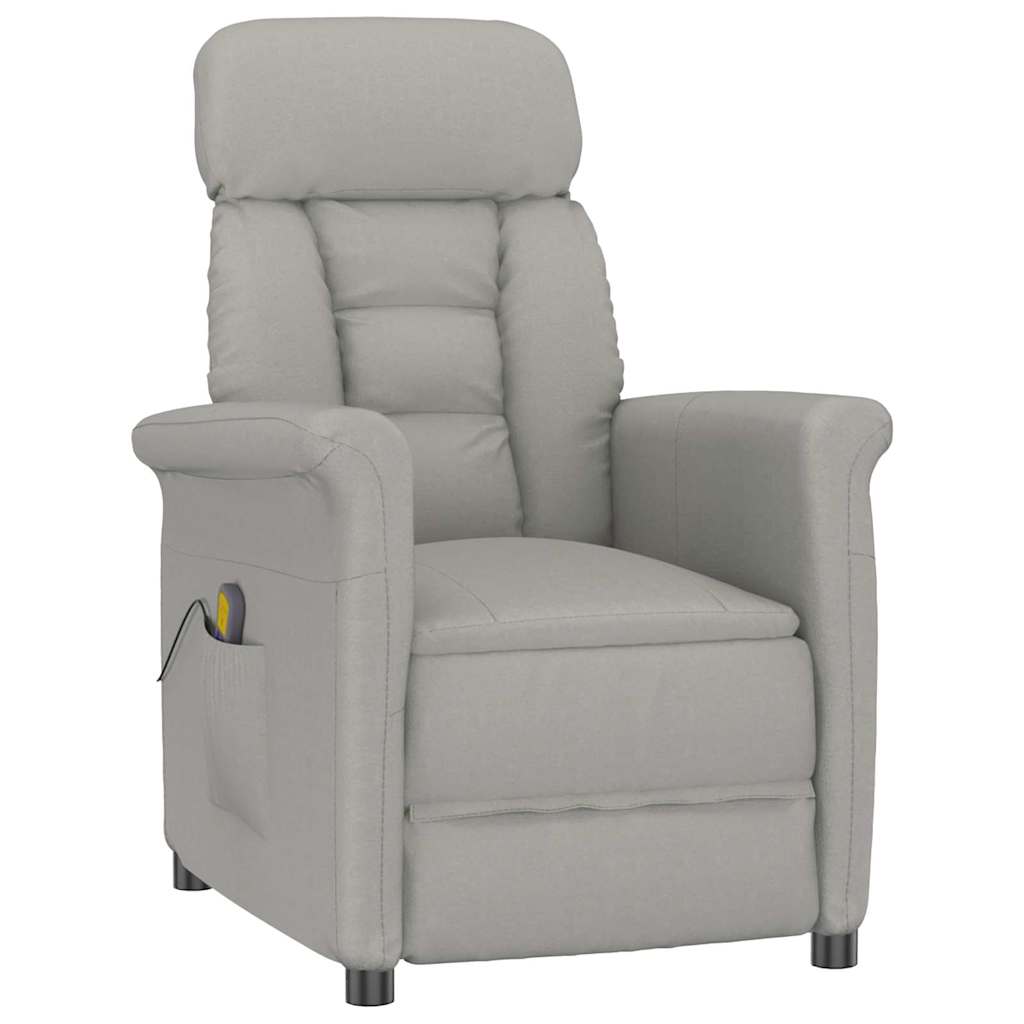 Massagestoel Lichtgrijs 96.5 x 70.5 x 95 cm Microvezel
