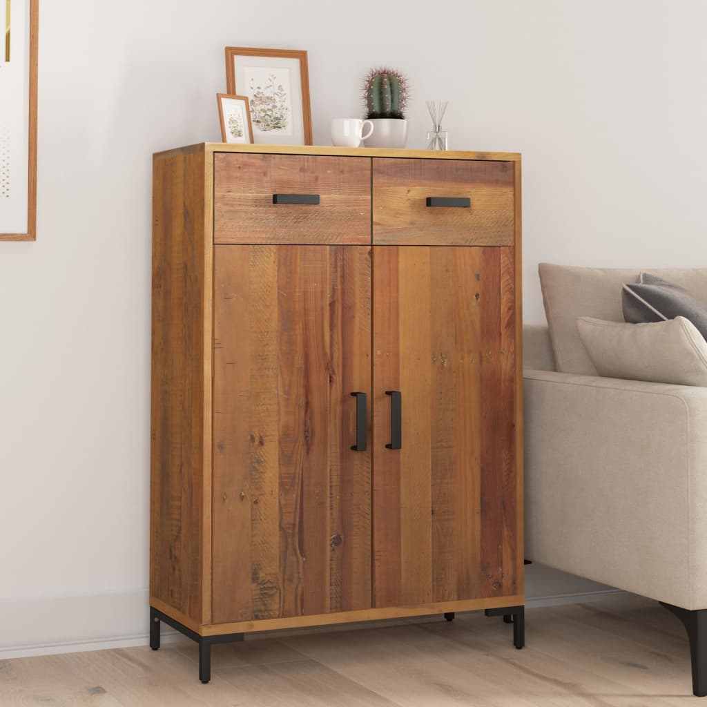 Schoenenkast 75x40x110 cm massief grenenhout – afbeelding 1