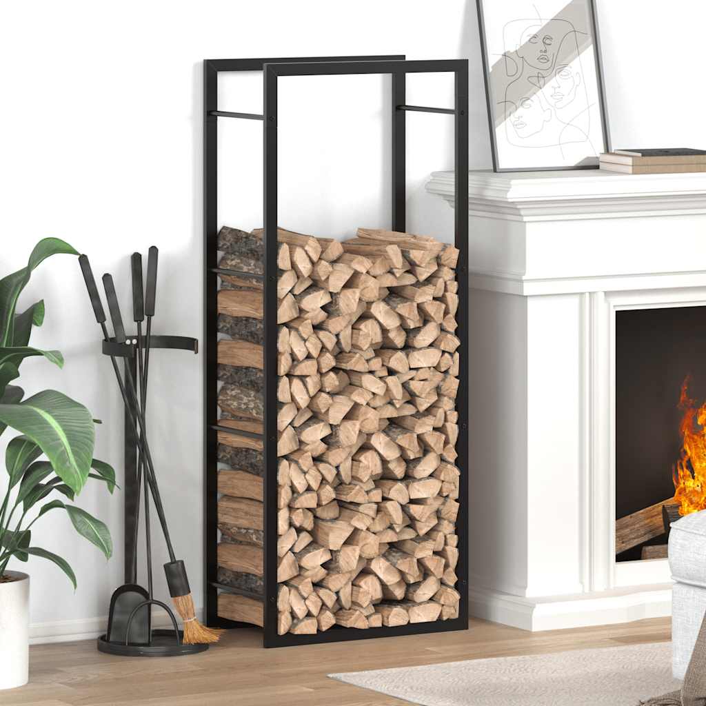 Haardhoutrek 50x28x132 cm staal matzwart – afbeelding 1