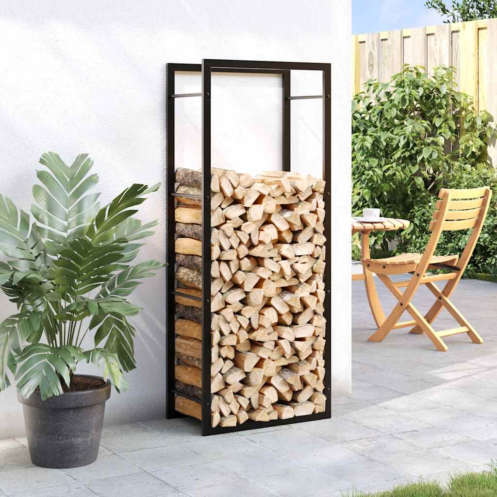 Haardhoutrek 50x28x132 cm staal matzwart – afbeelding 3