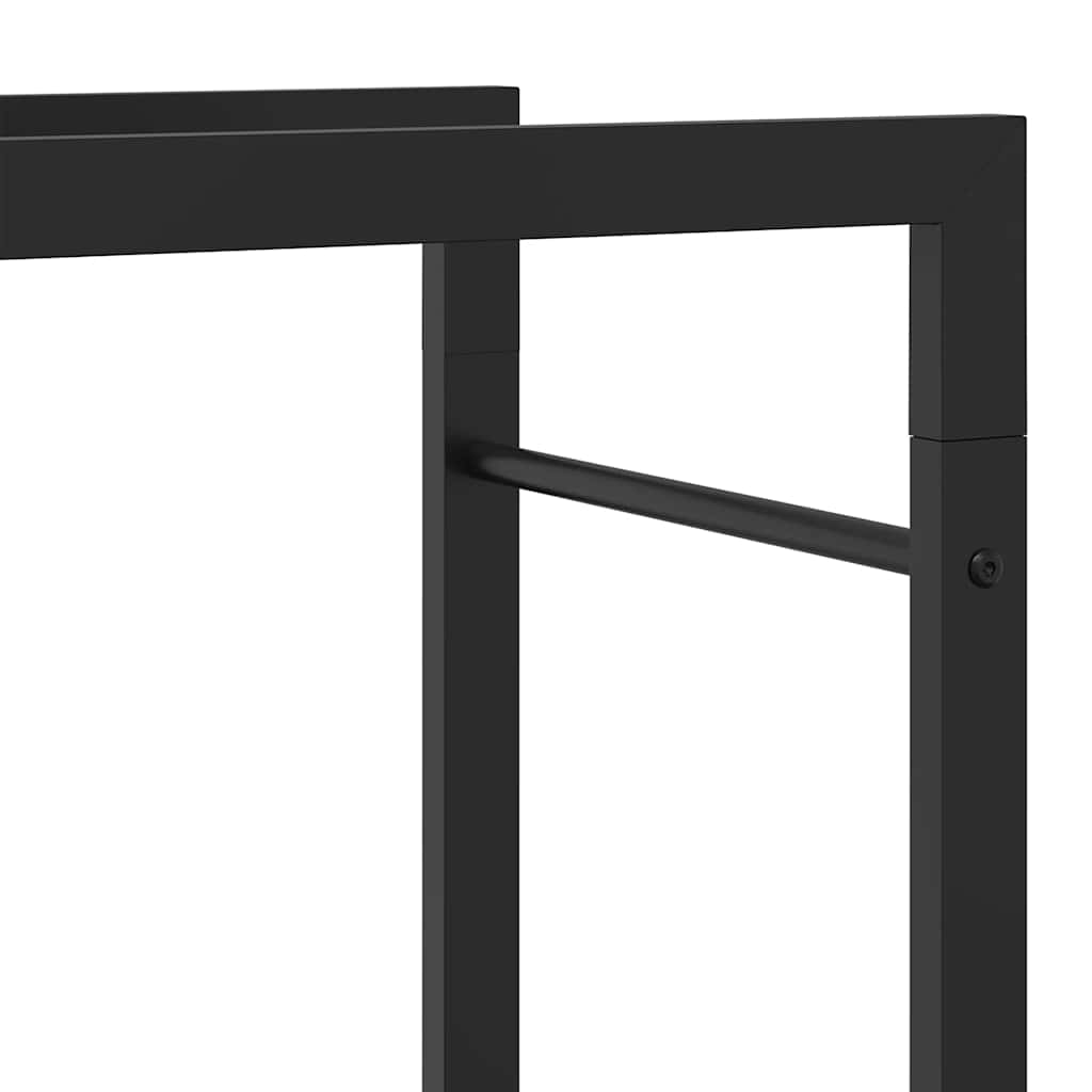 Haardhoutrek 50x28x132 cm staal matzwart – afbeelding 9
