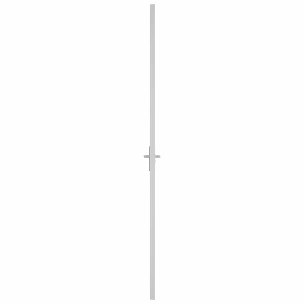 Binnendeur 76x201,5 cm ESG-glas en aluminium wit – afbeelding 4