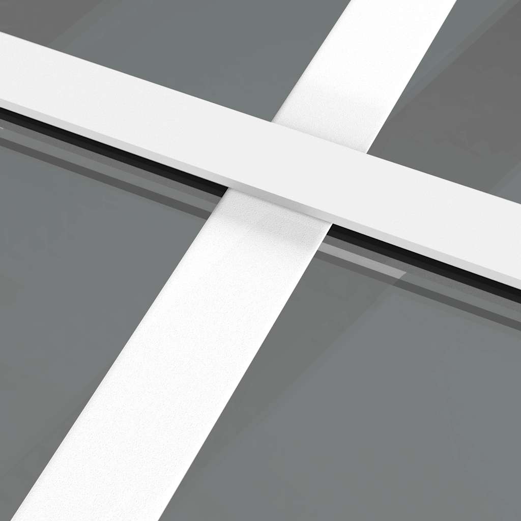 Binnendeur 76x201,5 cm ESG-glas en aluminium wit – afbeelding 6
