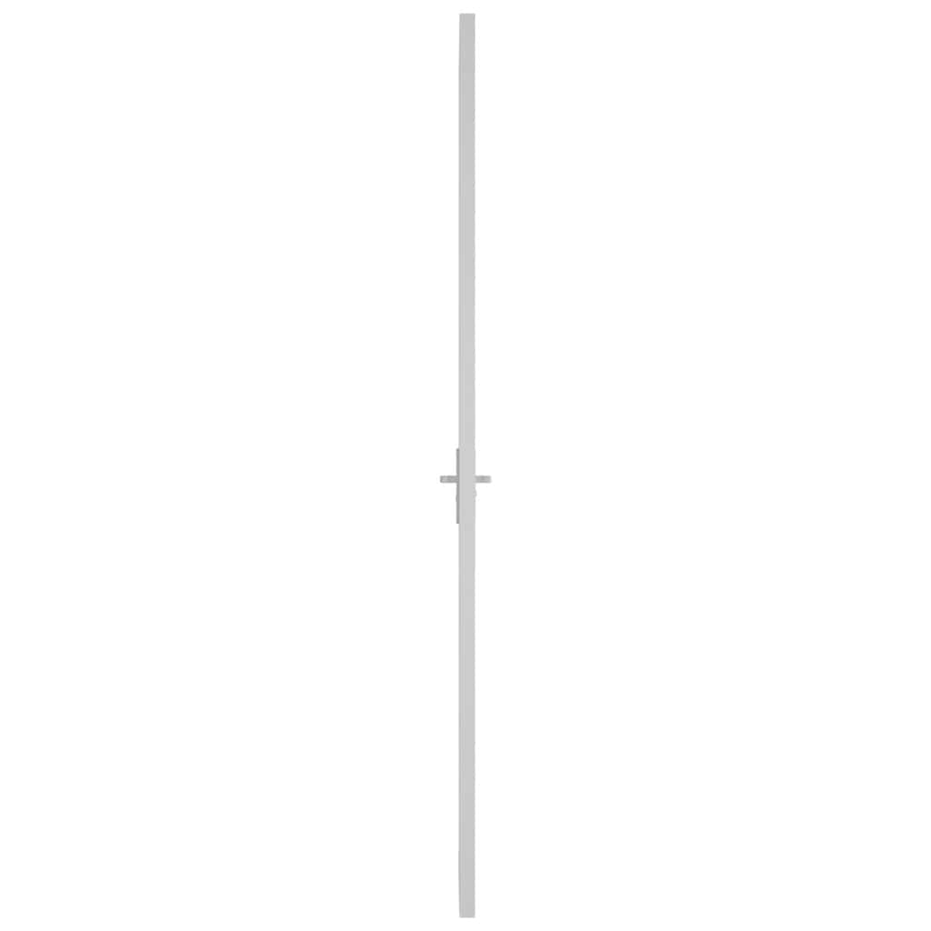 Binnendeur 102,5x201,5 cm ESG-glas en aluminium wit – afbeelding 4