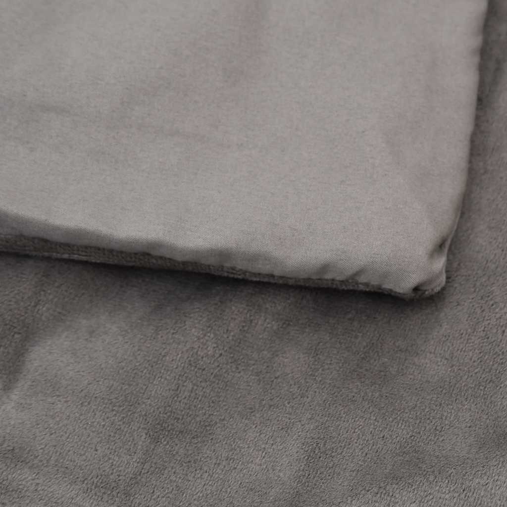 Verzwaringsdeken met hoes 155x220 cm 7 kg stof grijs – afbeelding 4