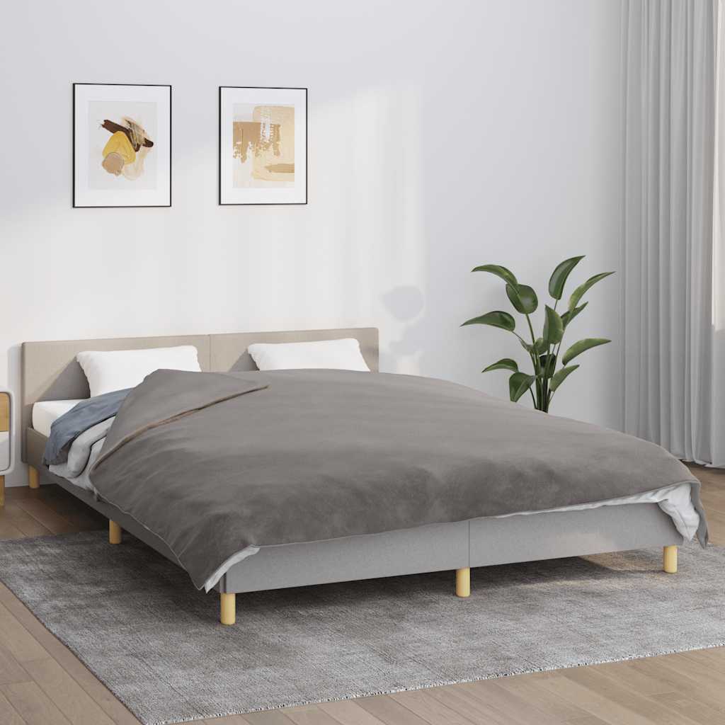 Verzwaringsdeken met hoes 200x225 cm 9 kg stof grijs – afbeelding 1