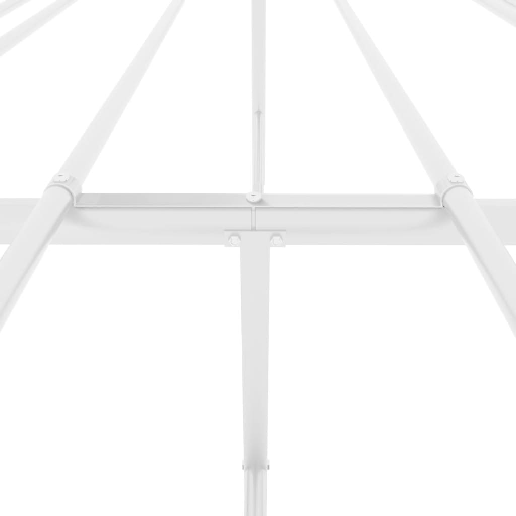 Bedframe metaal wit 193x203 cm – afbeelding 7