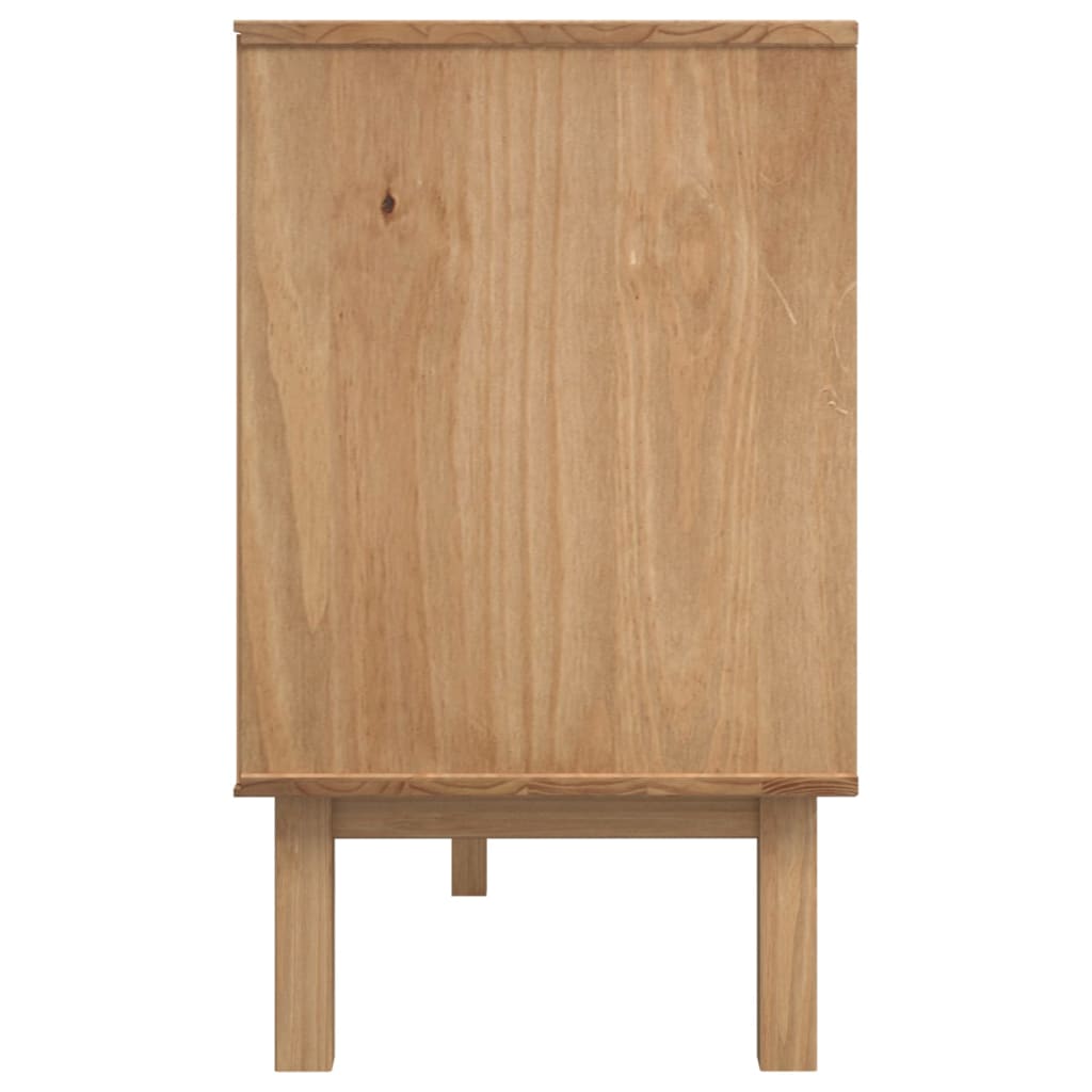 Dressoir OTTA 114x43x73,5 cm massief grenenhout bruin en grijs – afbeelding 5