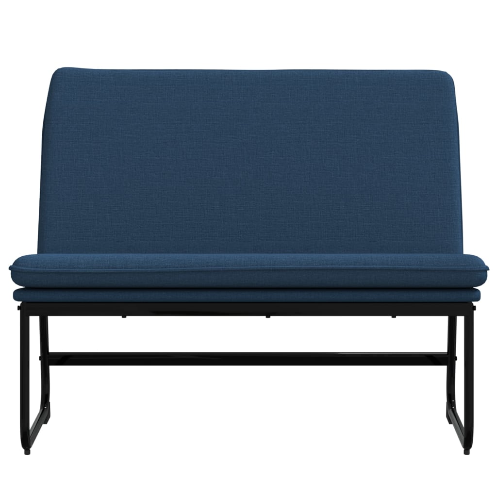 Bankje 100x75x76 cm stof blauw – afbeelding 3
