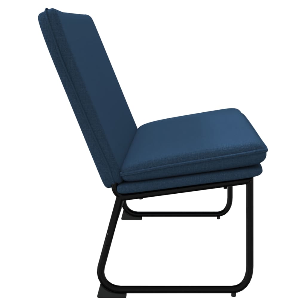 Bankje 100x75x76 cm stof blauw – afbeelding 4