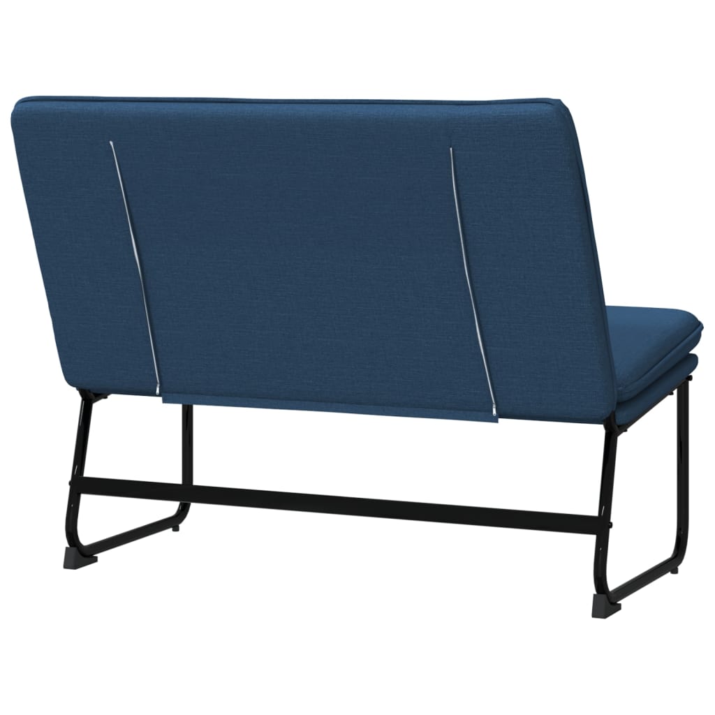 Bankje 100x75x76 cm stof blauw – afbeelding 5