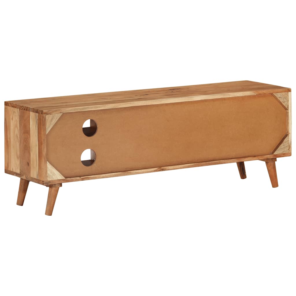 Tv-meubel 112x30x40 cm massief acaciahout – afbeelding 3