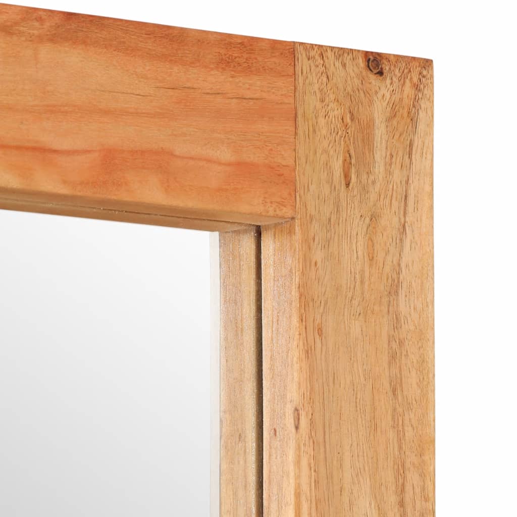 Spiegel 70x50 cm massief acaciahout en glas – afbeelding 6