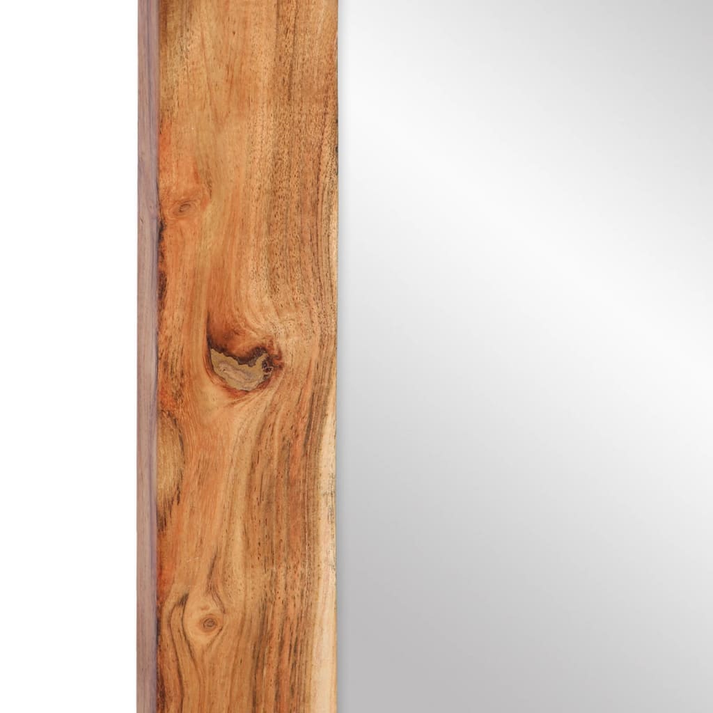 Spiegel 70x50 cm massief acaciahout en glas – afbeelding 7