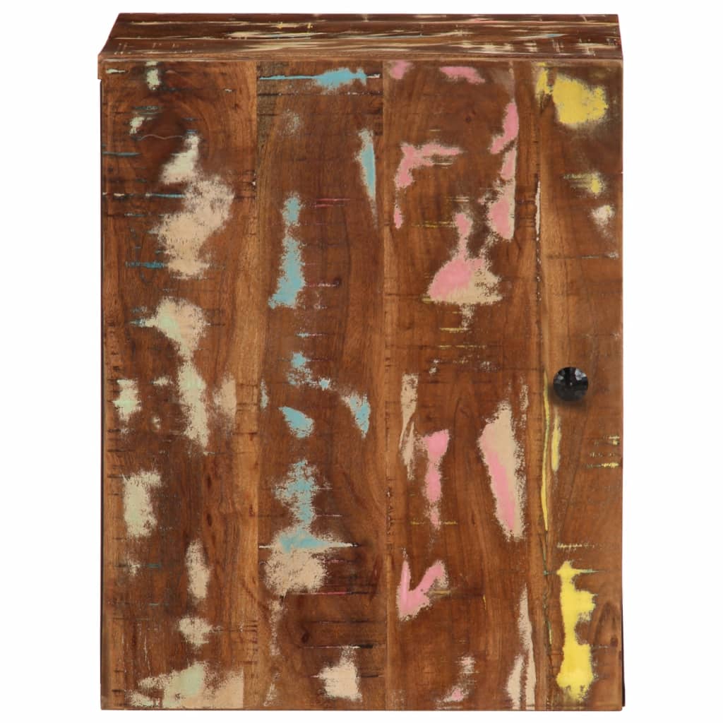 Badkamerwandkast 38x33x48 cm massief recycled hout – afbeelding 2
