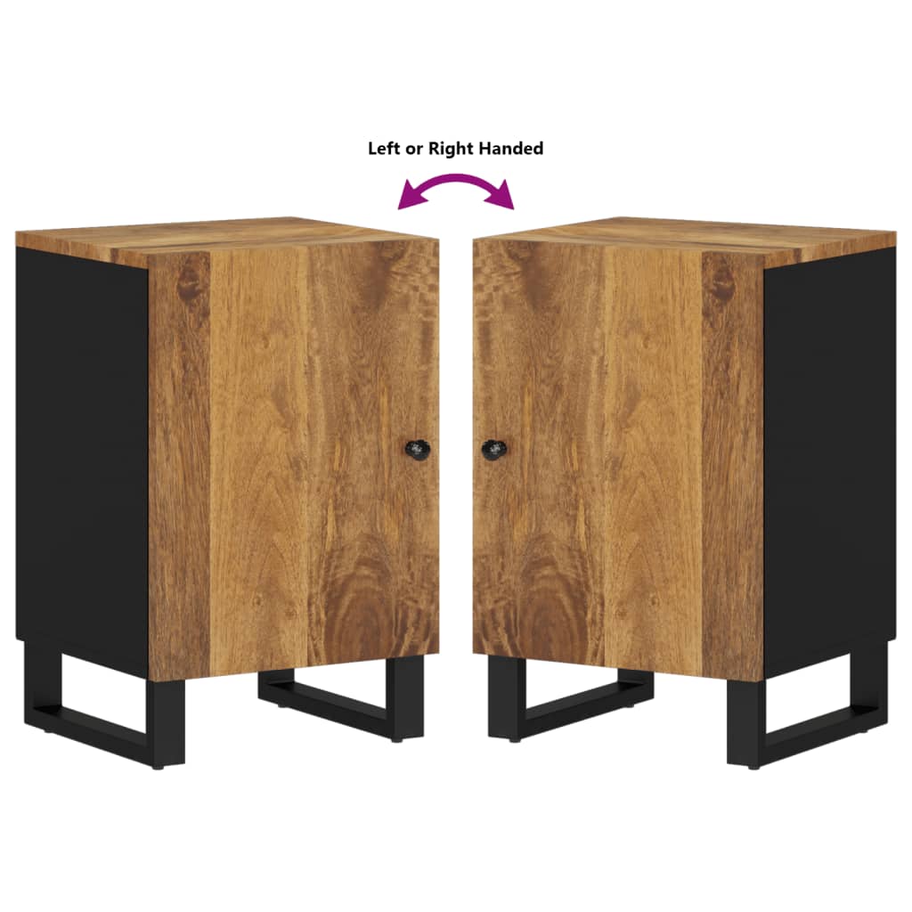 Badkamerkast 38x33x58 cm massief mangohout – afbeelding 7
