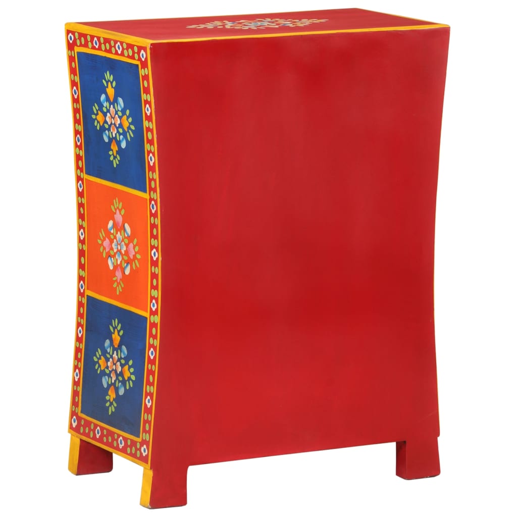 Dressoir handgeschilderd 54x30x74 cm massief mangohout – afbeelding 6
