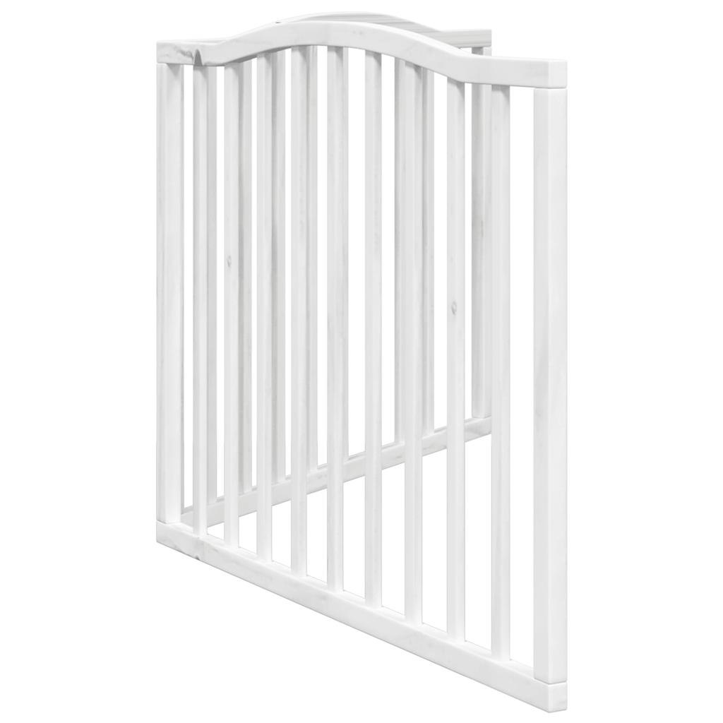 Hondenhek inklapbaar 2 panelen 160 cm populierenhout wit – afbeelding 5