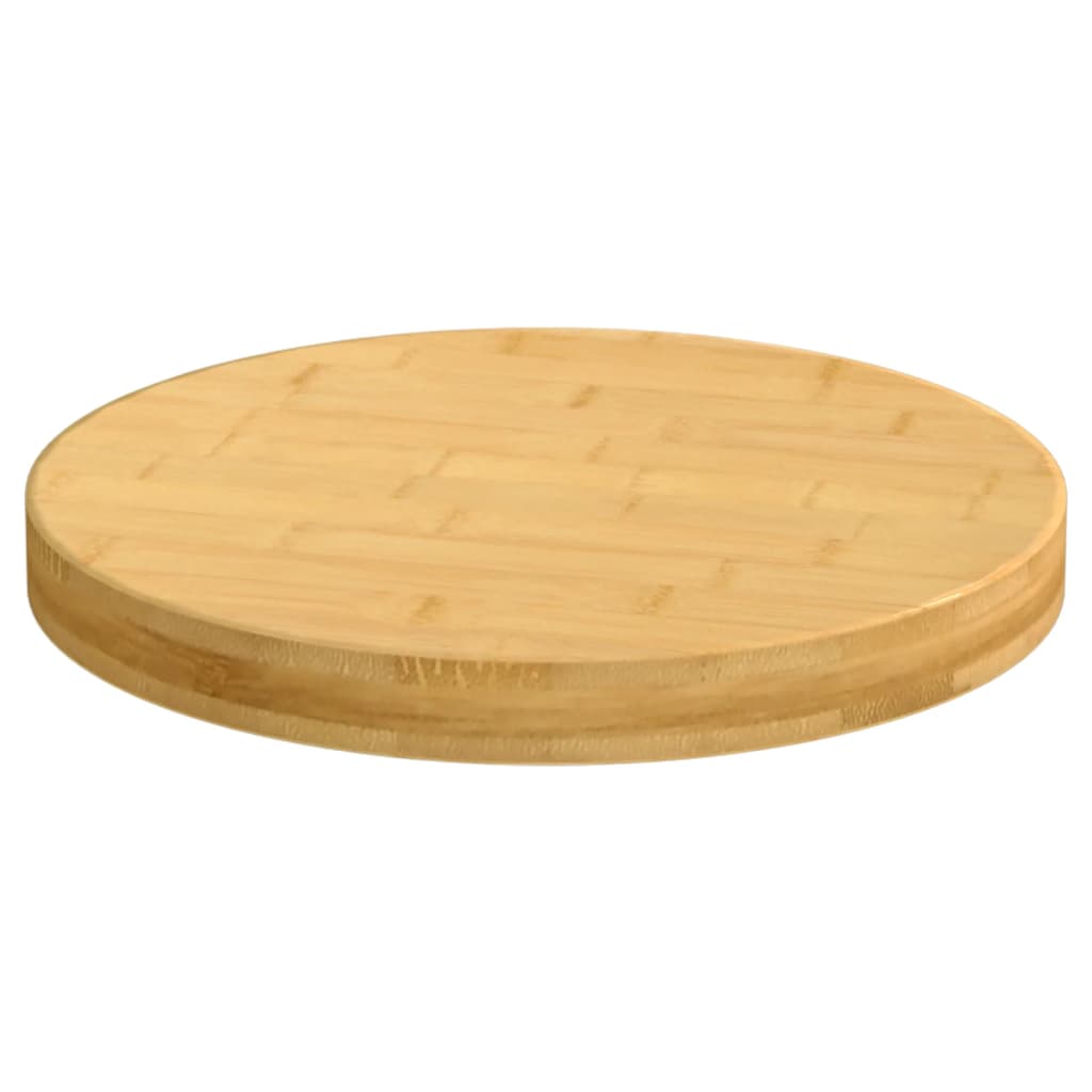 Tafelblad Ø 40x4 cm bamboe – afbeelding 2