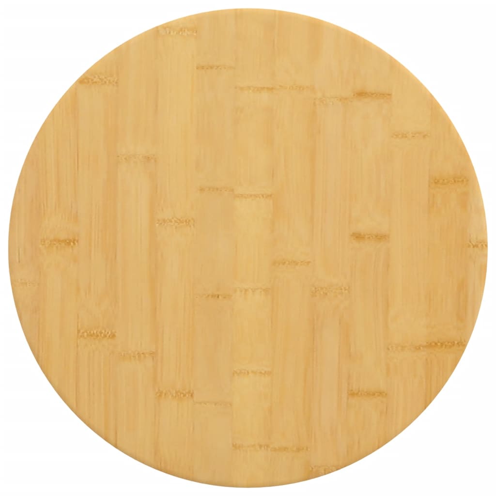 Tafelblad Ø 50x4 cm bamboe – afbeelding 1