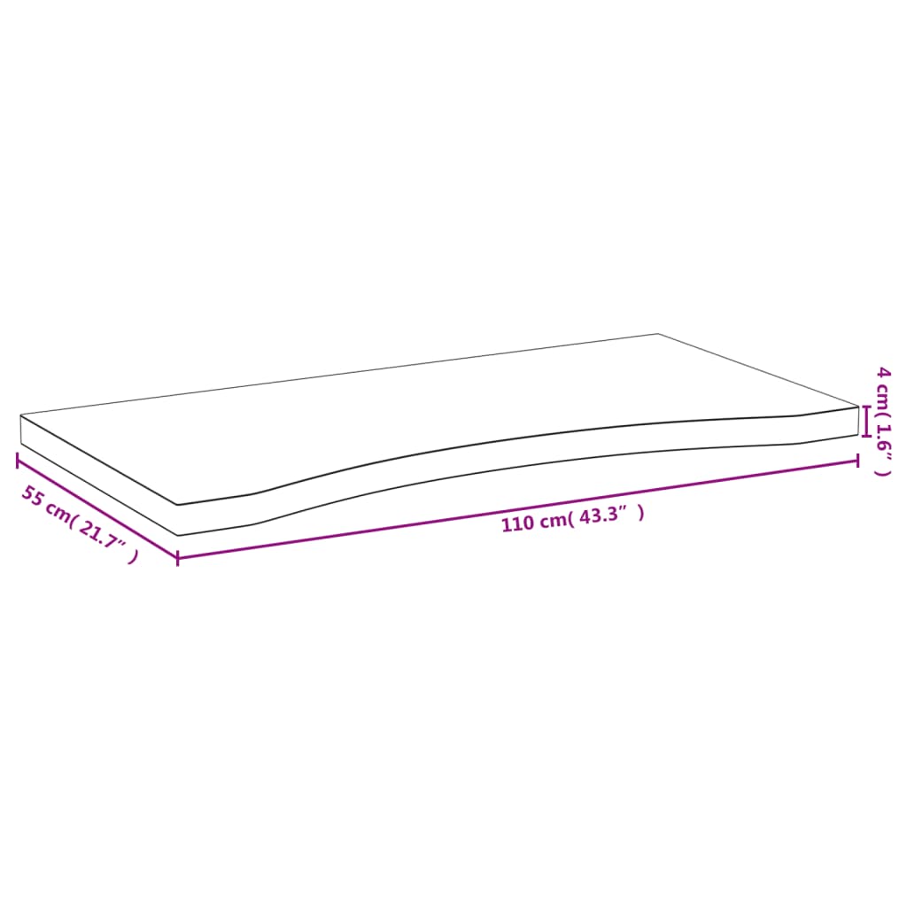 Bureaublad 110x55x4 cm bamboe – afbeelding 4