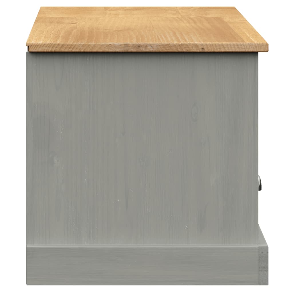 Tv-meubel VIGO 156x40x40 cm massief grenenhout grijs – afbeelding 6