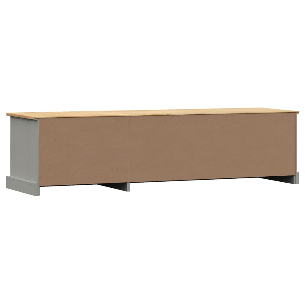 Tv-meubel VIGO 156x40x40 cm massief grenenhout grijs – afbeelding 7