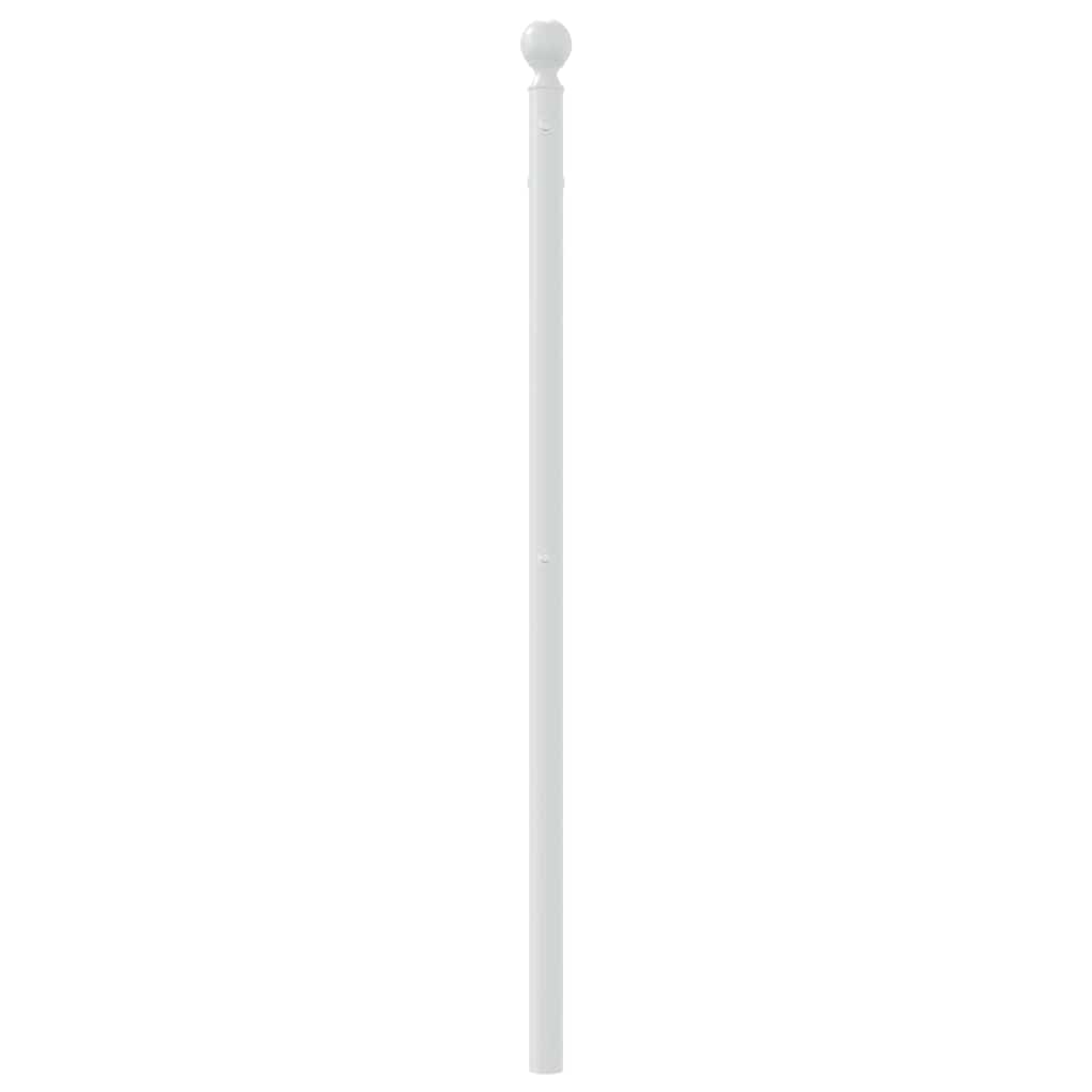 Vervangend hoofdbord 100 cm metaal wit – afbeelding 5