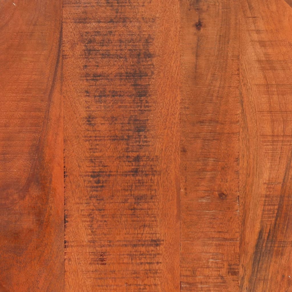 Salontafel Ø52x30 cm massief ruw mangohout – afbeelding 6