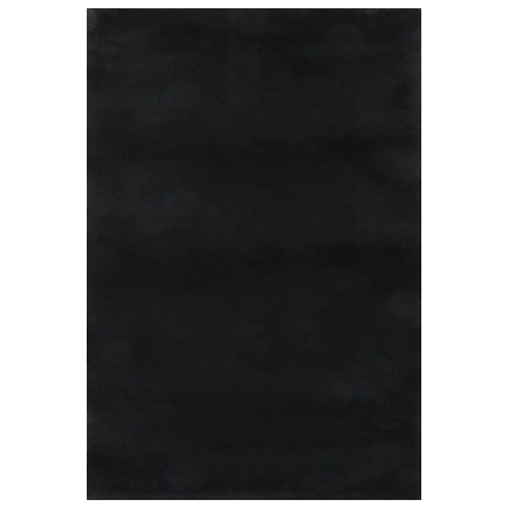 Vloerkleed shaggy zwart 240x305 cm polyester – afbeelding 2