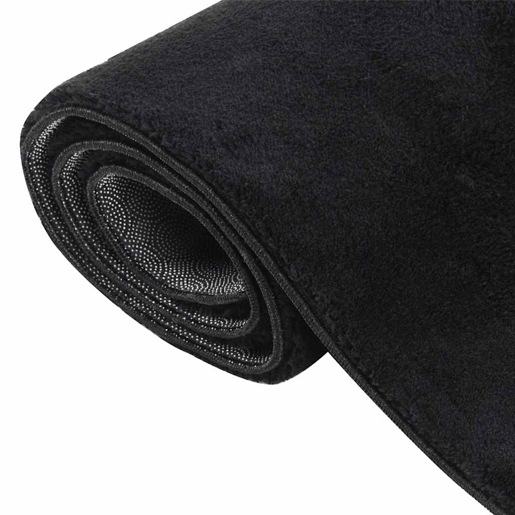 Vloerkleed shaggy zwart 240x305 cm polyester – afbeelding 6
