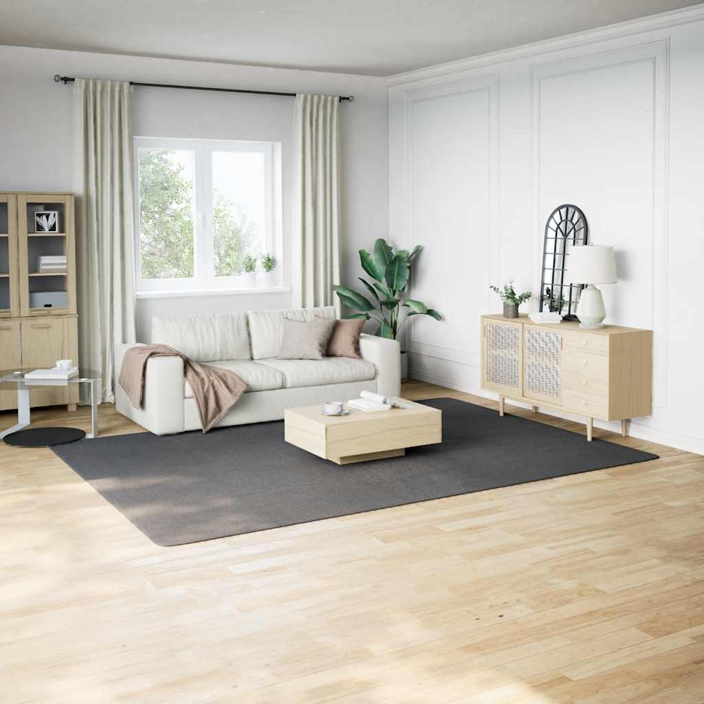 Vloerkleed shaggy antracietkleurig 240x340 cm polyester – afbeelding 1