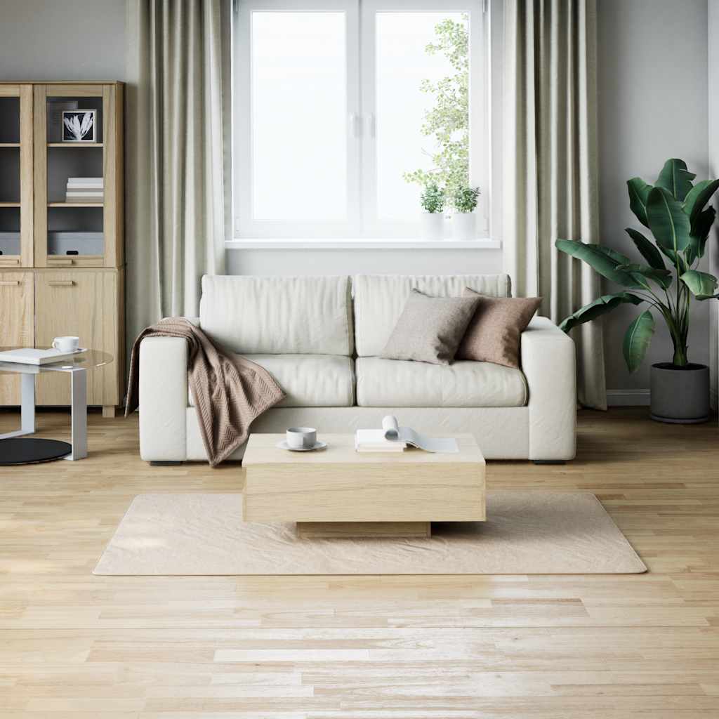 Vloerkleed shaggy crèmewit 120x183 cm polyester – afbeelding 3