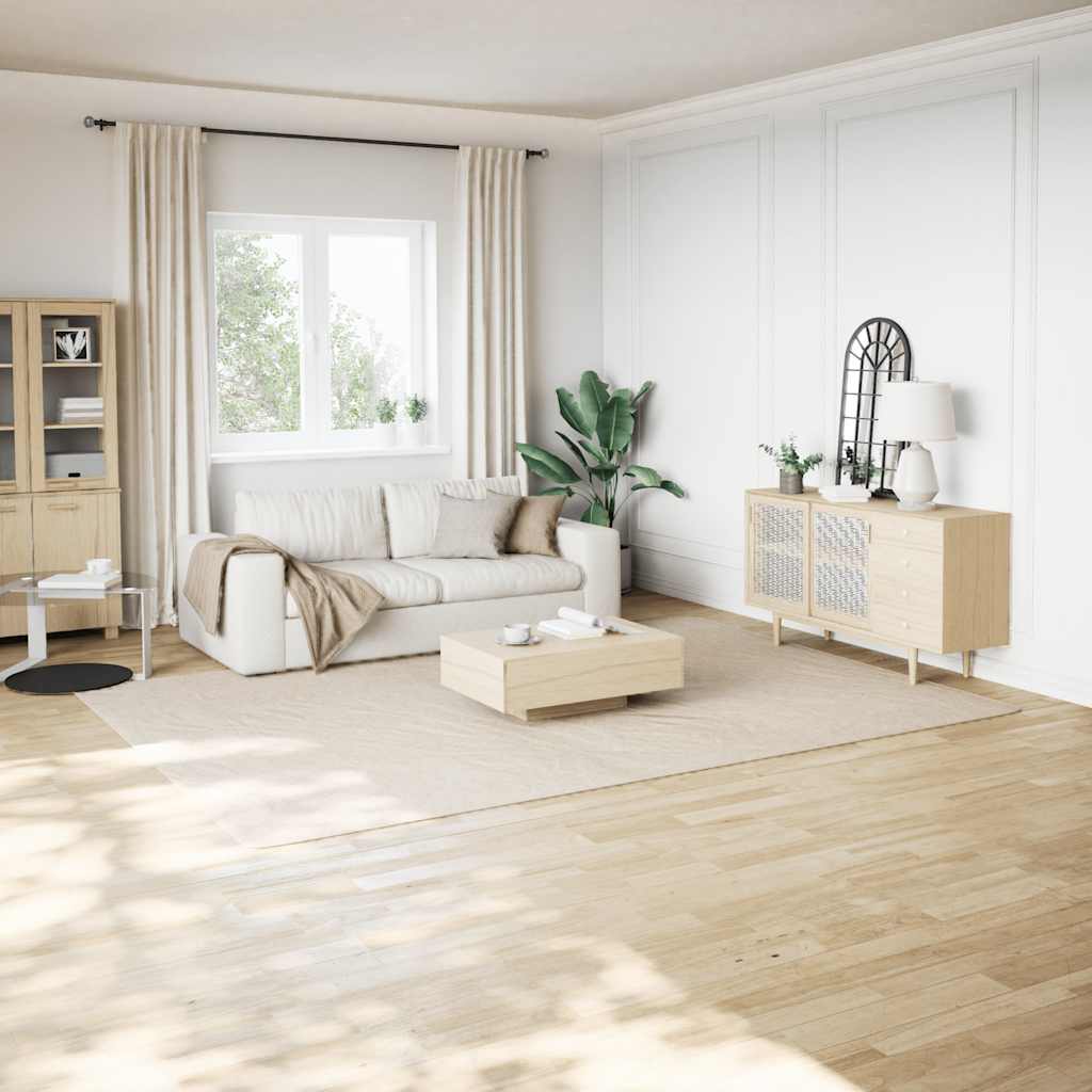 Vloerkleed shaggy crèmewit 240x340 cm polyester – afbeelding 1