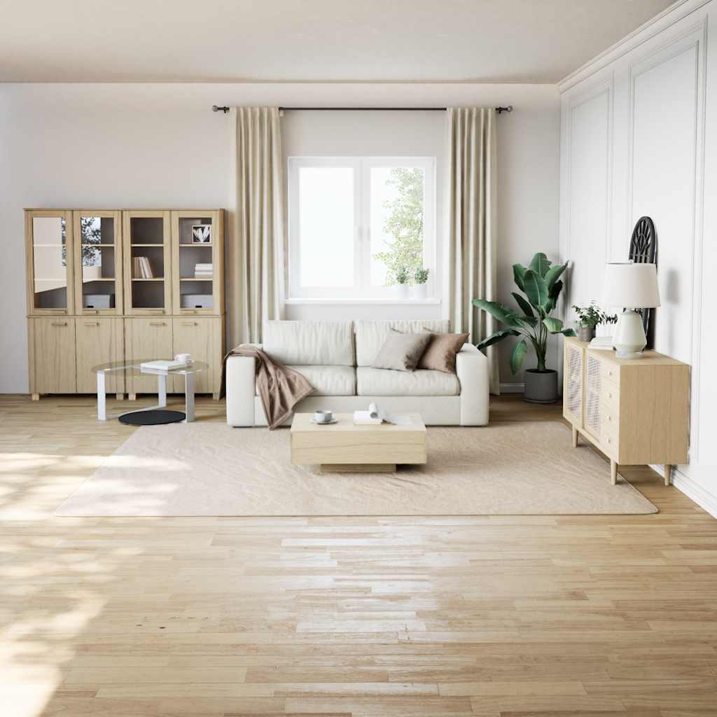 Vloerkleed shaggy crèmewit 240x340 cm polyester – afbeelding 3