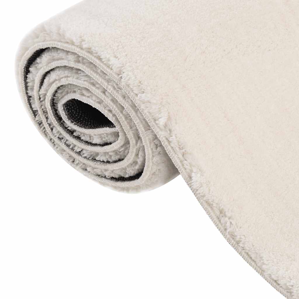 Vloerkleed shaggy crèmewit 240x340 cm polyester – afbeelding 6