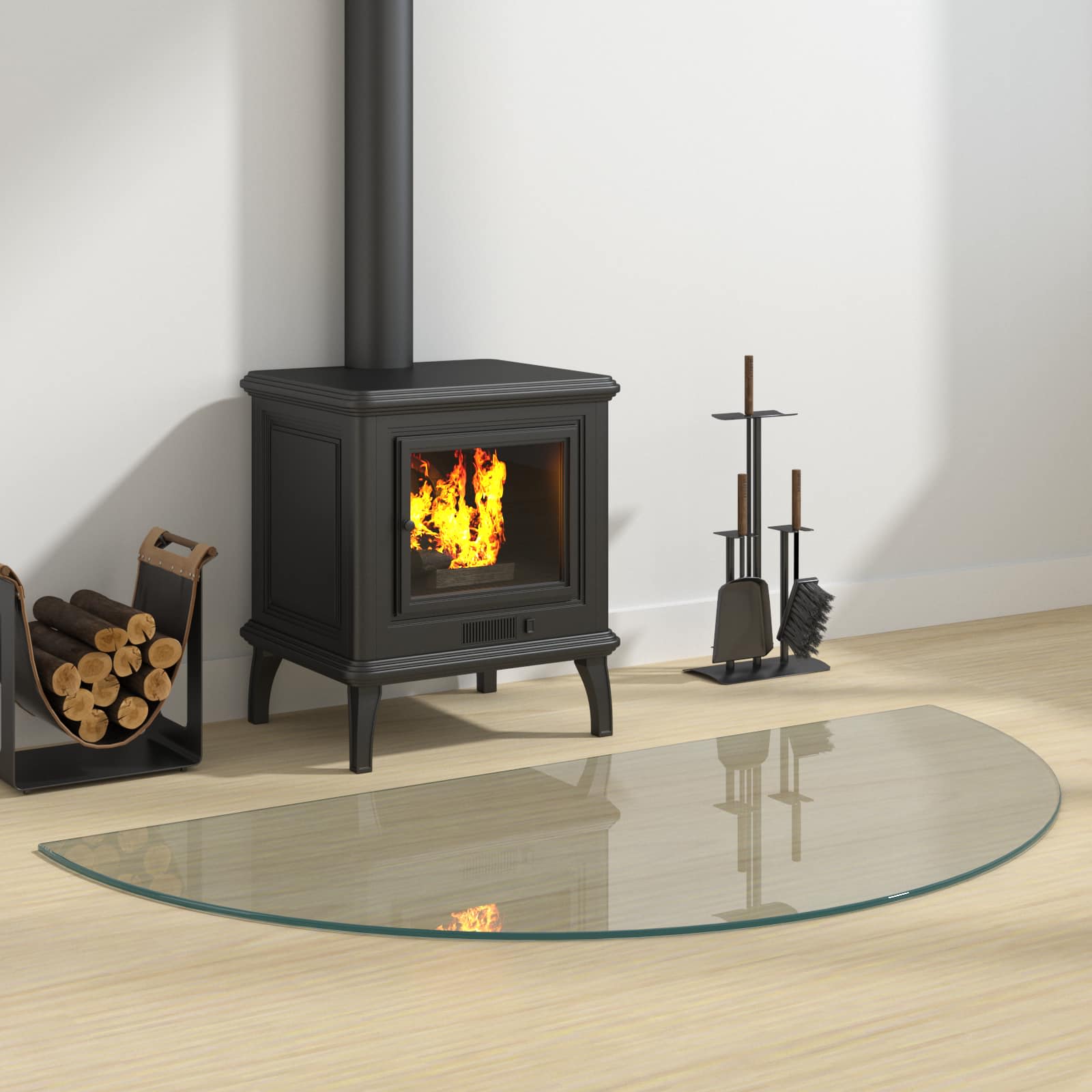 Vuurplaats Glazen Plaat Doorzichtig 1200 x 600 mm Glas