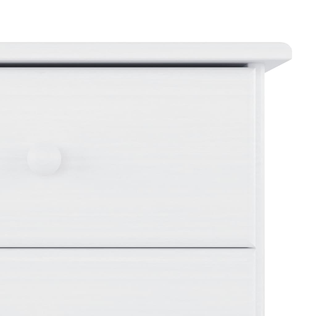 Dressoir ALTA 77x35x73 cm massief grenenhout wit – afbeelding 7