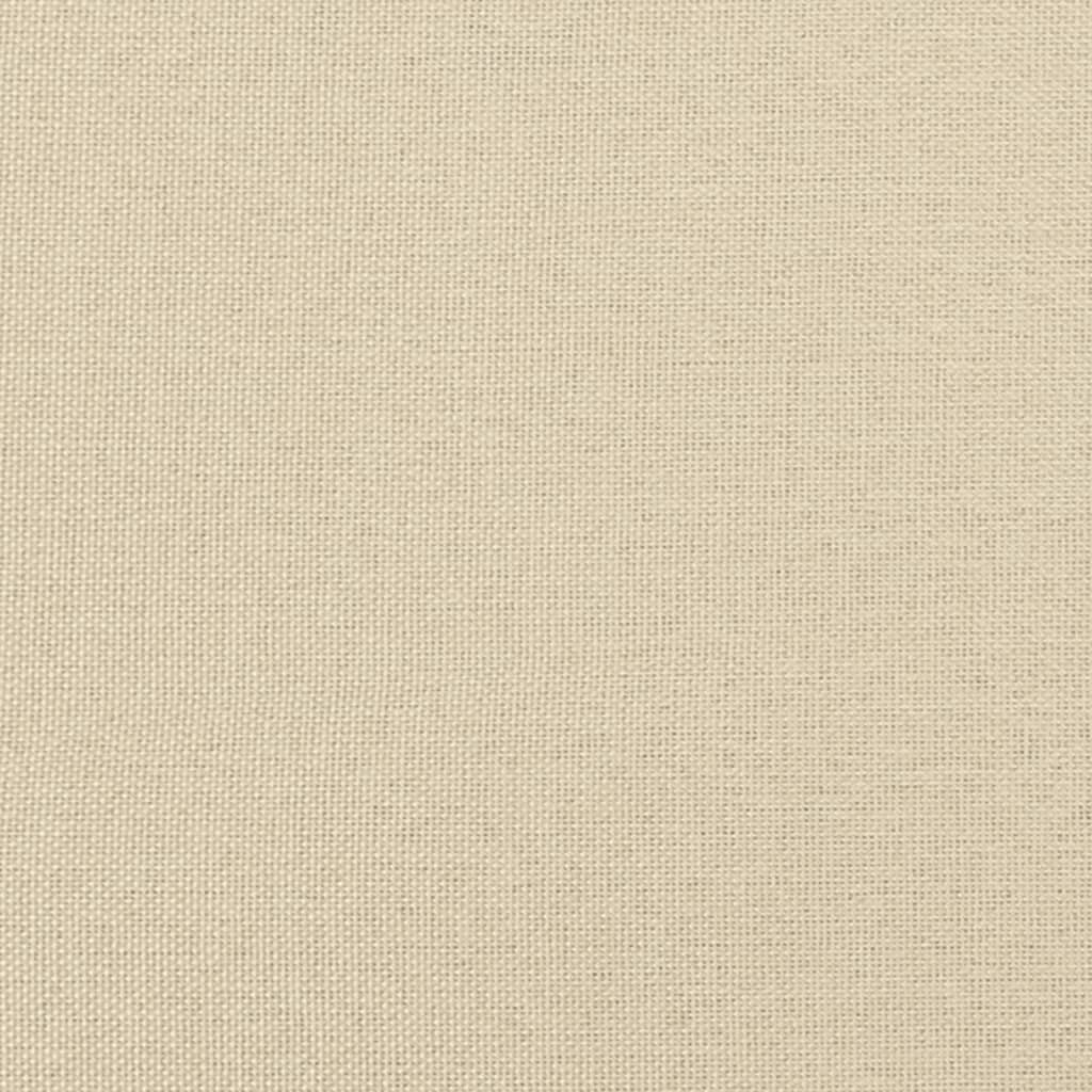 Slaapbank 80x200 cm stof crèmekleurig – afbeelding 7