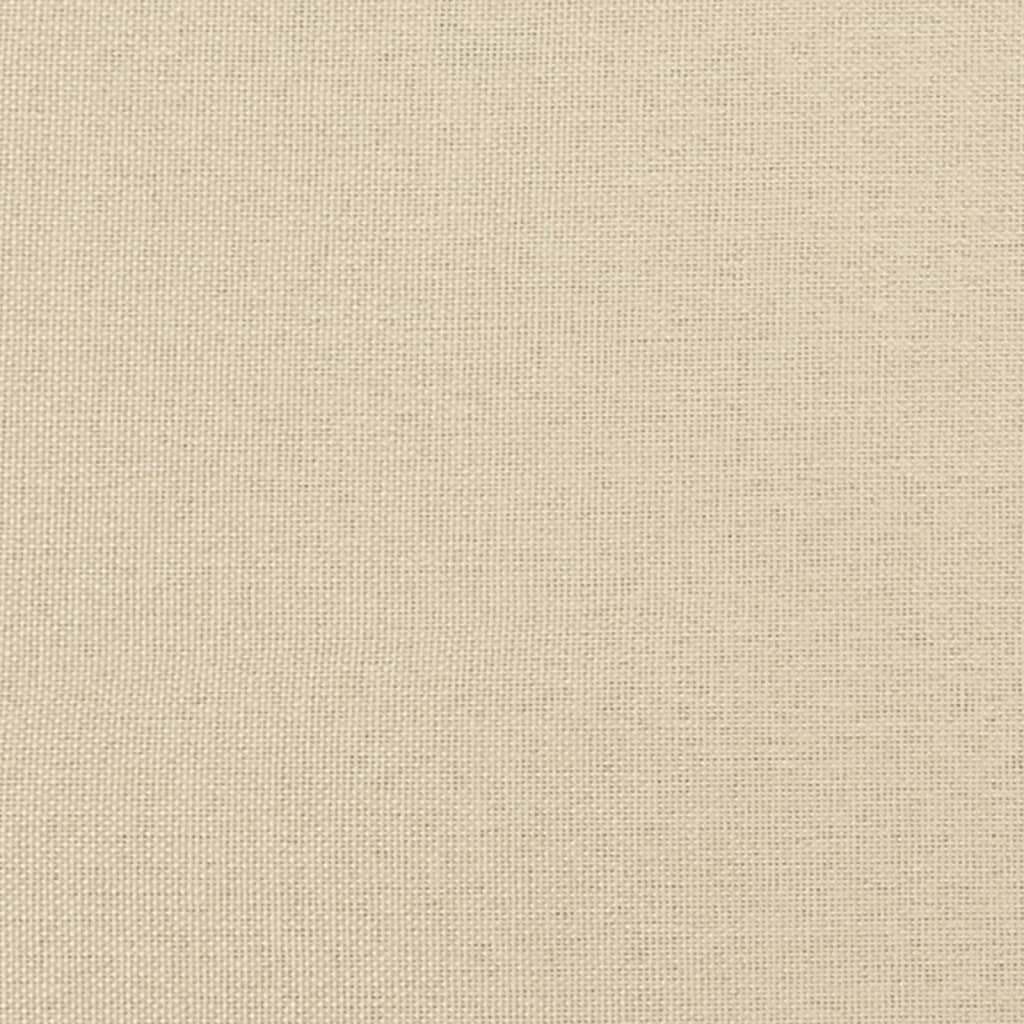 Slaapbank 80x200 cm stof crèmekleurig – afbeelding 7