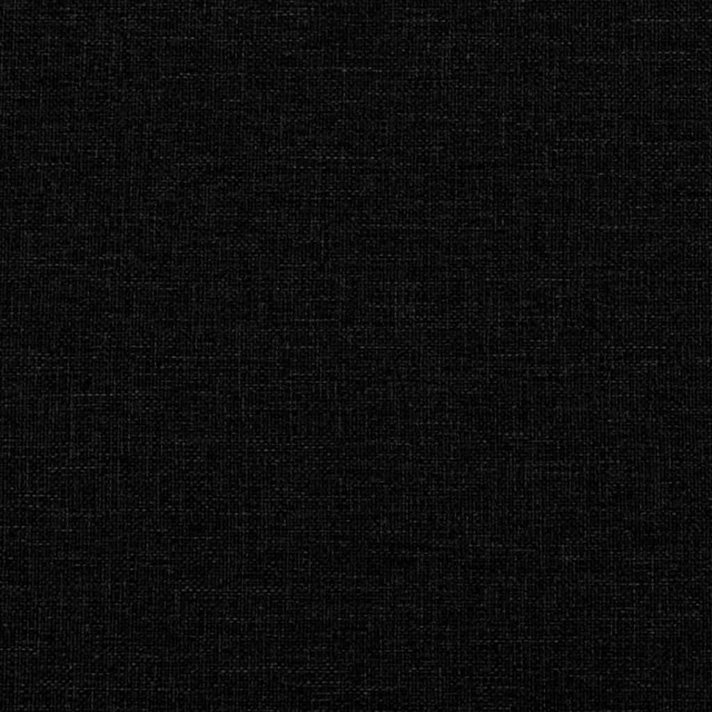 Slaapbank 80x200 cm stof zwart – afbeelding 7