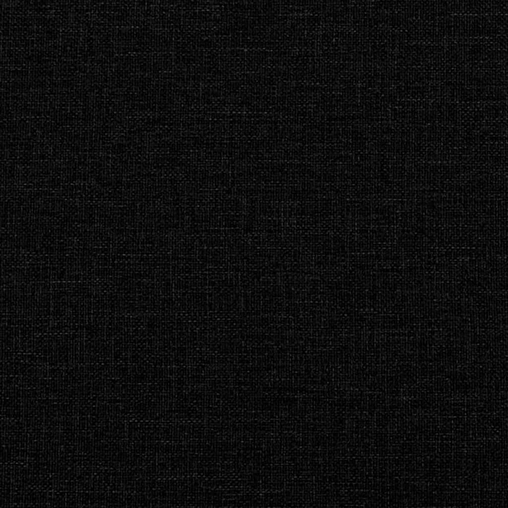 Slaapbank 90x190 cm stof zwart – afbeelding 7