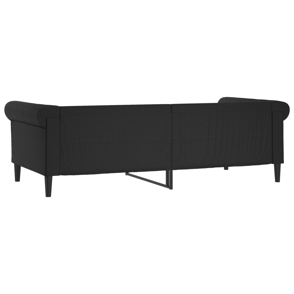 Slaapbank 80x200 cm kunstleer zwart – afbeelding 5