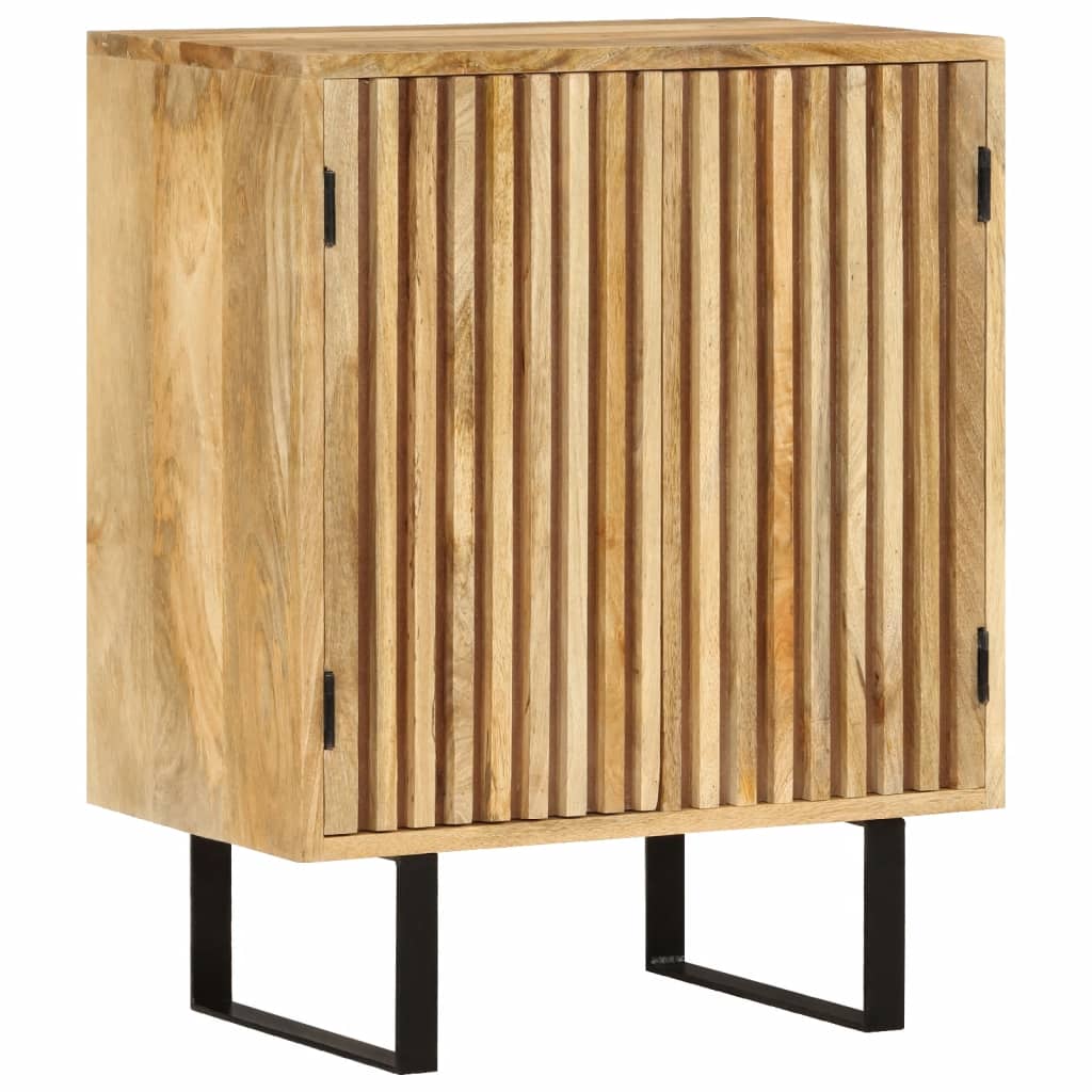 Dressoir met 2 deuren 55x35x70 cm massief mangohout – afbeelding 1