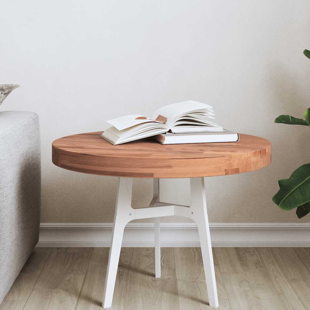 Tafelblad rond Ø50x4 cm massief beukenhout